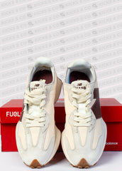 New Balance 327 (White/ Burgundy)