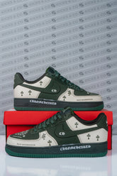 Nike Air force x Chrome hearts (Green/Cream)