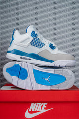 Nike Air Jordan 4 (White/Blue)