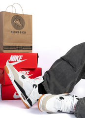 NIKE JORDAN RETRO 4 (WHITE)