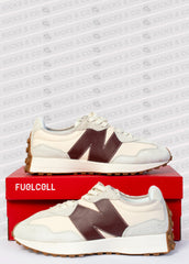 New Balance 327 (White/ Burgundy)