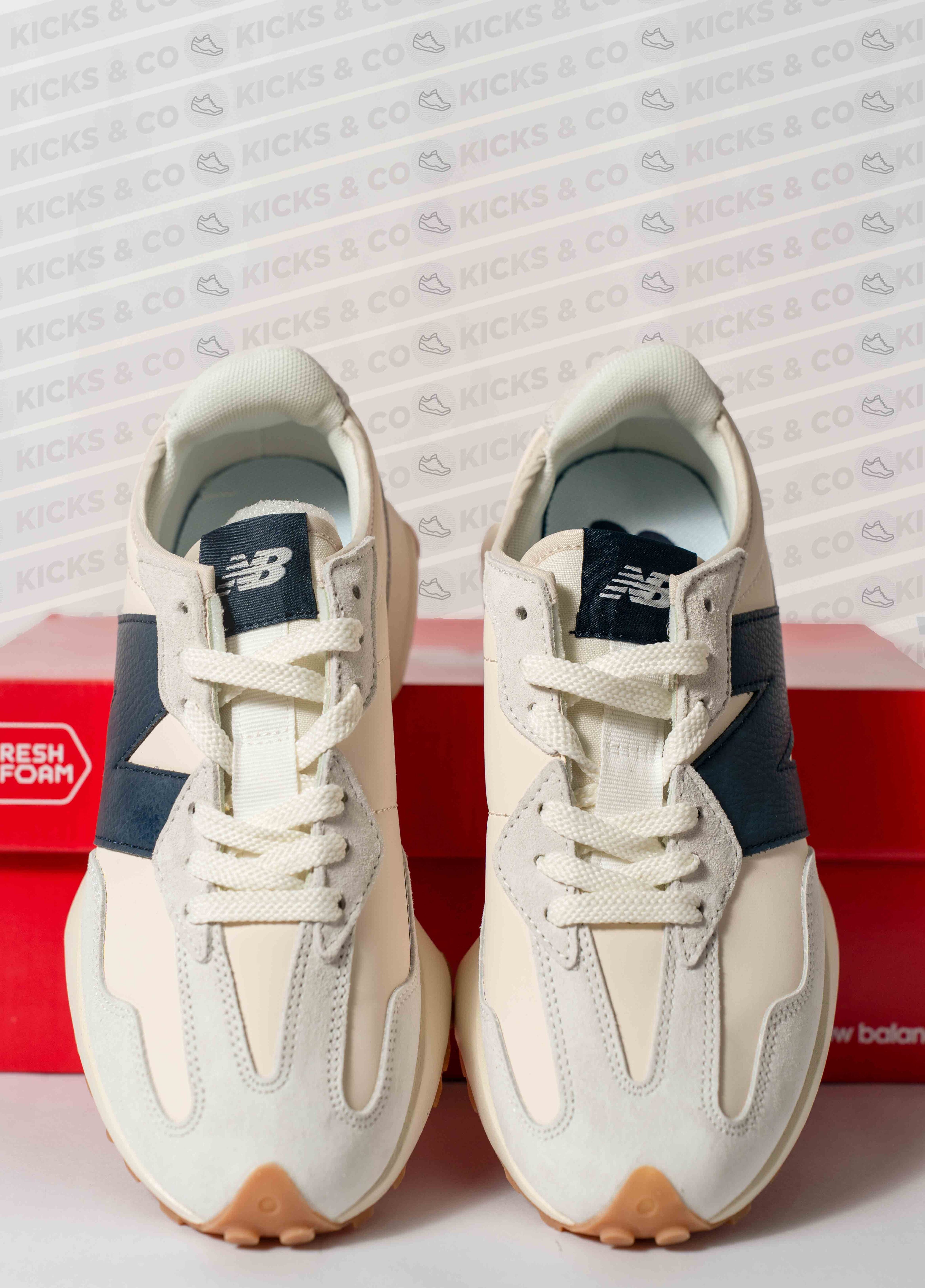 New Balance  327 (White/ Blue)