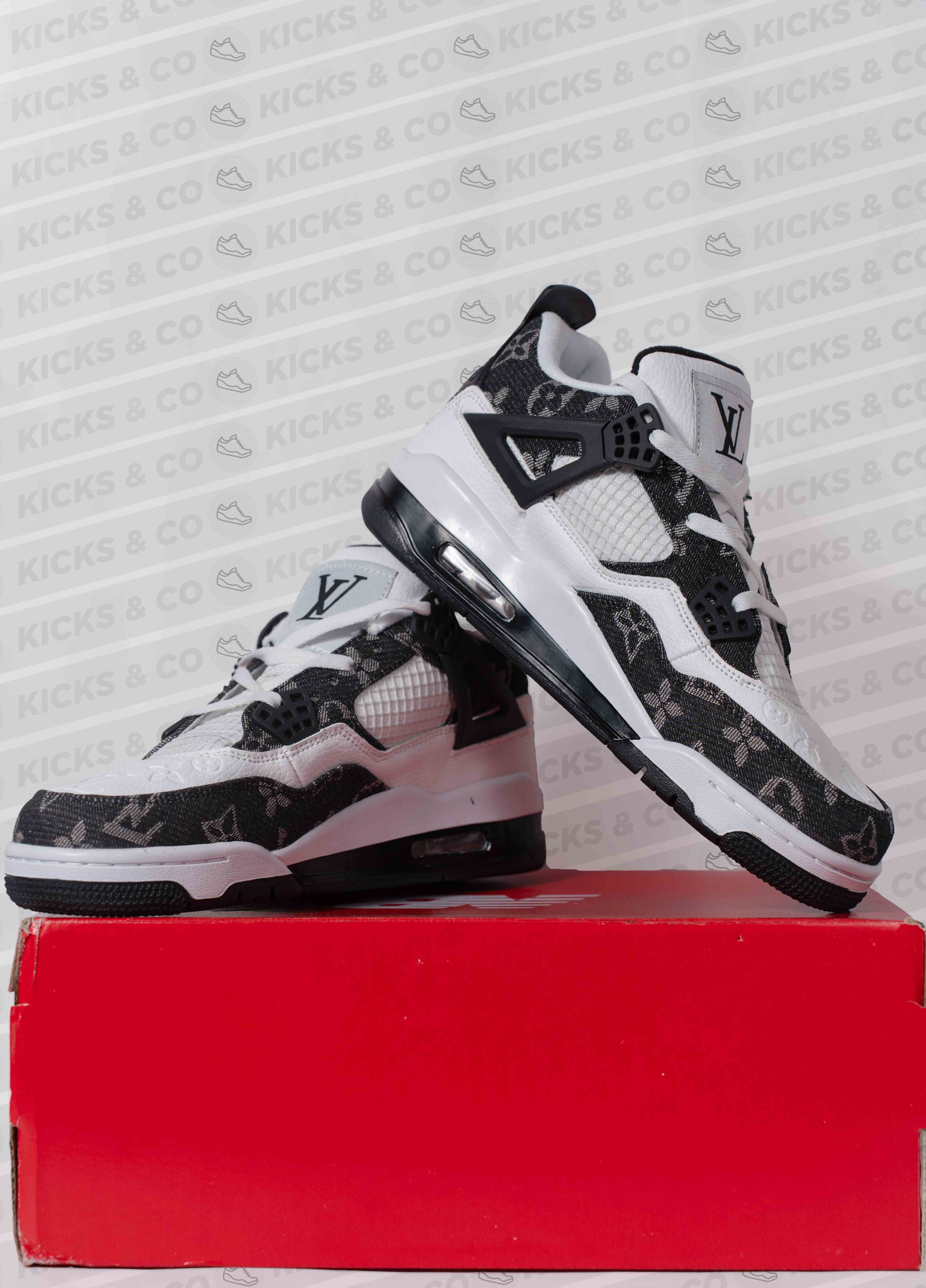 Nike Air Jordan 4 X LV Edition (White/Black)