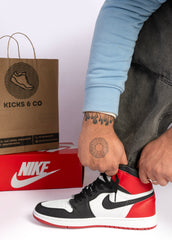 NIKE AIR JORDAN 1 RETRO HIGH OG BLACK TOE