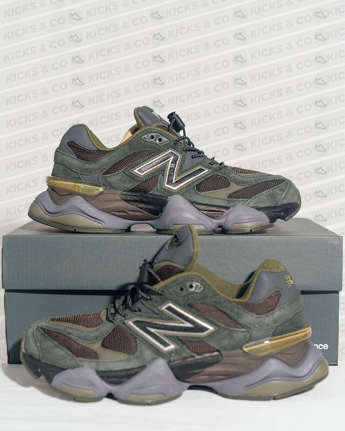 New Balance First Copy Shoes 9060 Blacktop Dark Moss Kicks Co