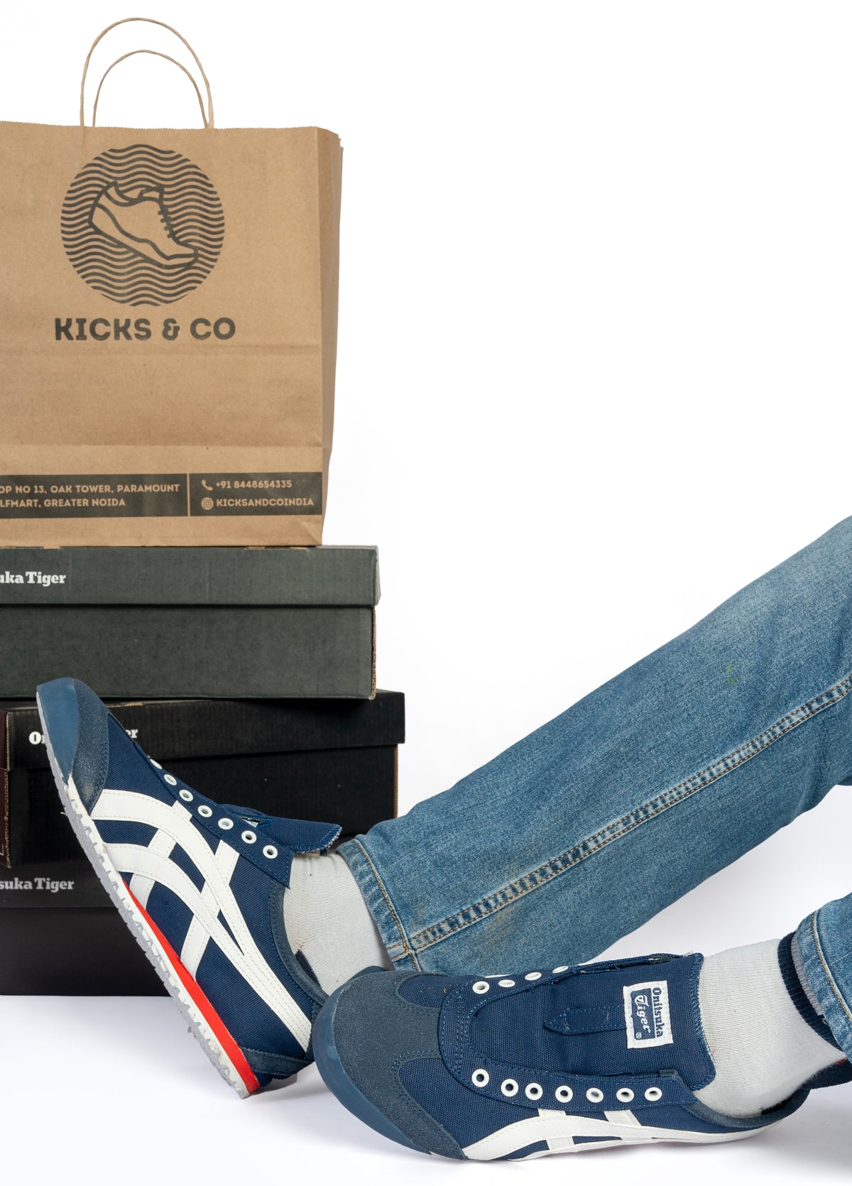 Onitsuka Tiger MEXICO 66 (Navy/Off White) Slip-On